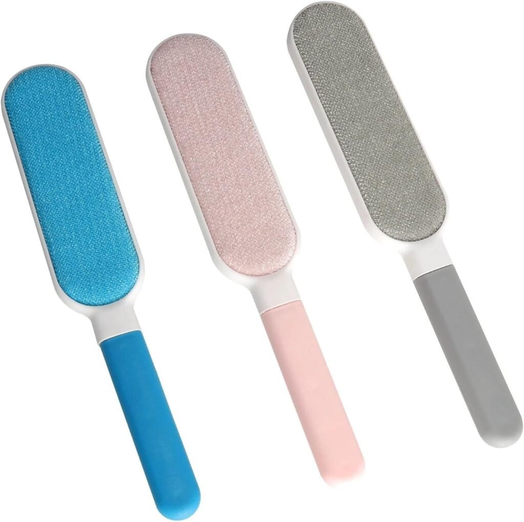 Escova de silicone colorida para limpeza e remoção de pelos
